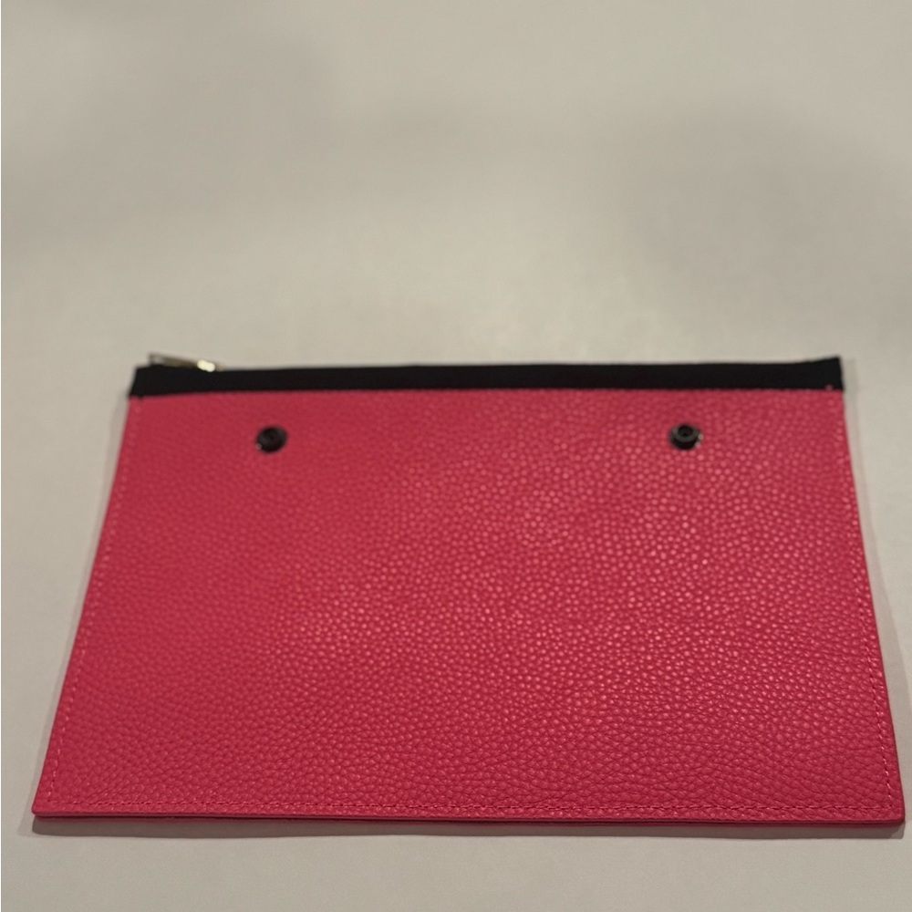 (Like New) Ampersand as Apostrophe Hot Pink Snap-in Clutch Zipper Pouch - Picture 2 of 3